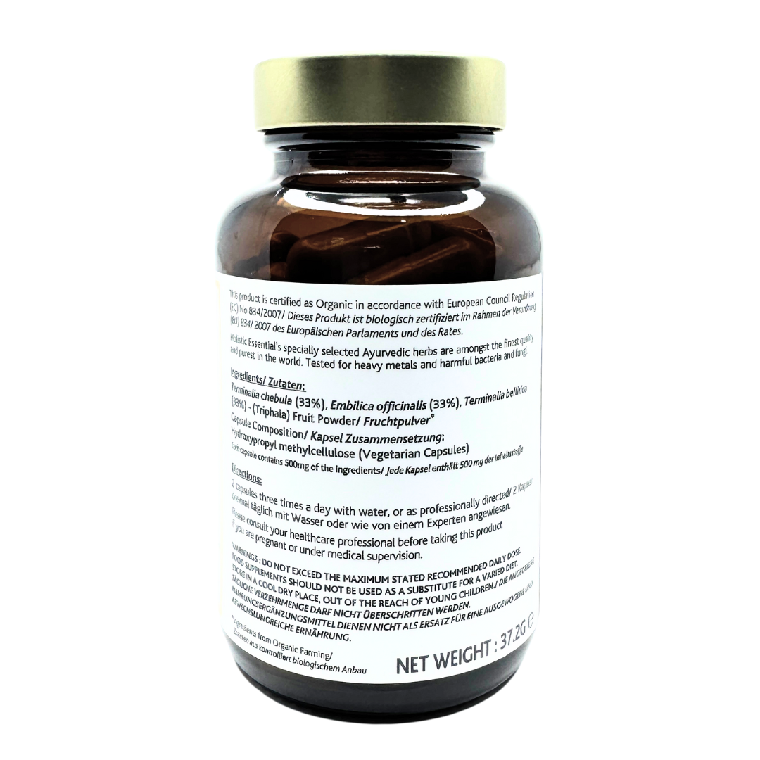 Organic Triphala Capsules | Holistic Essentials