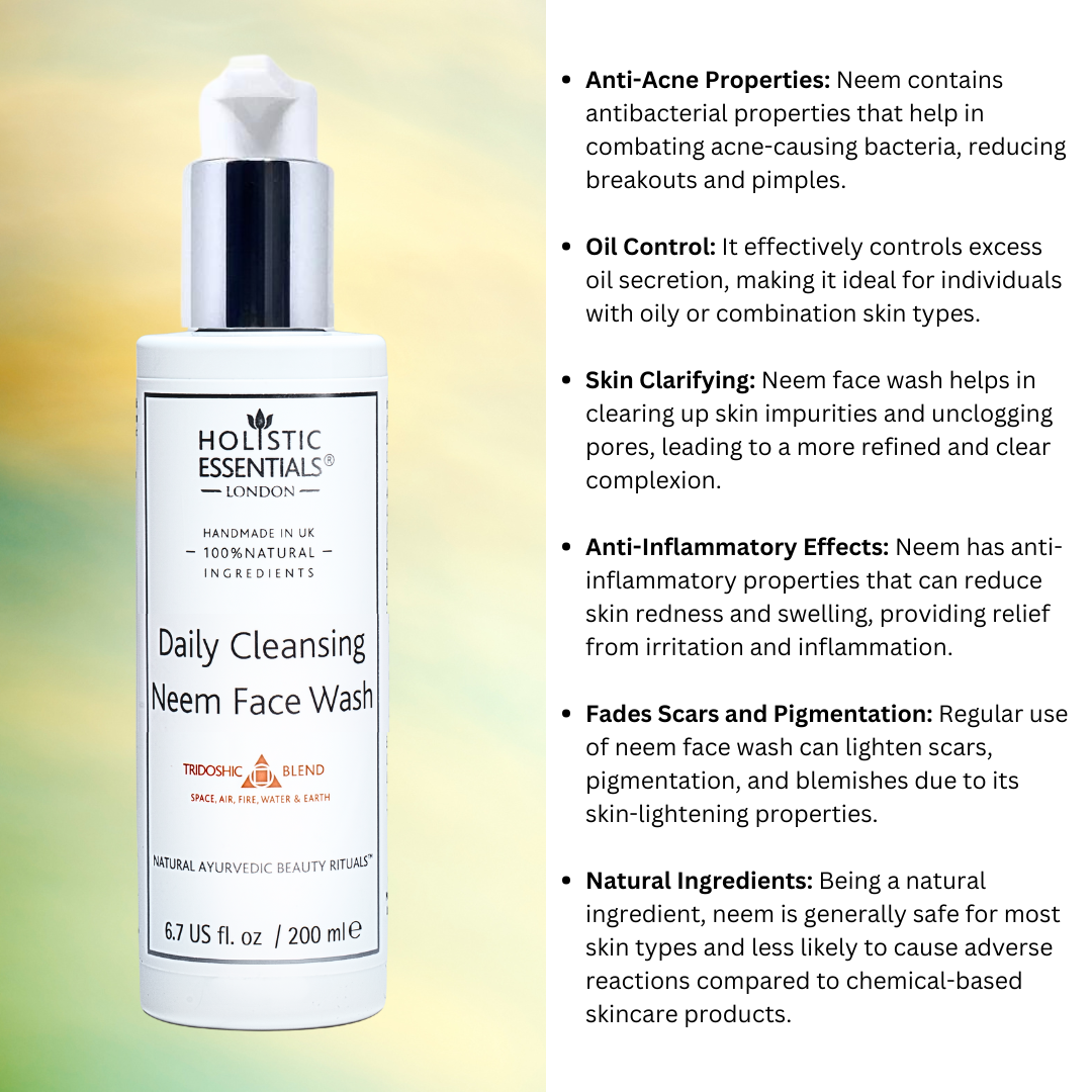 Daily Cleansing Neem Face Wash | Holistic Essentials Europe