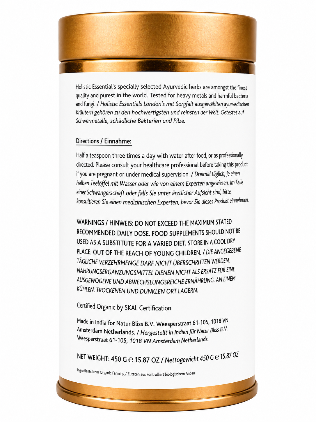 Bio Ashwagandha Kräuterpulver (500g)